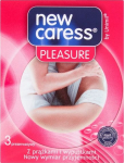 Kondoomid New Caress Pleasure, 52 mm, 3 tk
