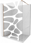 Du&scaron;isein Mexen Kioto Walk-In, 140 cm x 200 cm, valge/roosa kuld