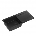 K&ouml;&ouml;givalamu Quadron Evan 146, graniit, 100 cm x 50 cm x 21 cm, must v.