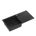 K&ouml;&ouml;givalamu Quadron Evan 146, graniit, 100 cm x 50 cm x 21 cm, must v.