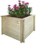Lillepott Timbela M621-1, puit, 78 cm x 78 cm, puidu v.