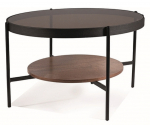 Kohvilaud Prima B, must v./tumepruun v., 74 cm x 74 cm x 43 cm