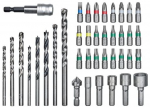 Puuride komplekt Einhell Kwb, puit/metall, hss, silindriline, 4 mm