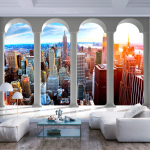 Fototapeet Artgeist Pillars And New York, 70 cm x 100 cm