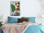 Maalimine numbrite j&auml;rgi Artgeist Butterfly Woman MA_0642, mitmev&auml;rviline, 40 x 60 cm