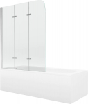 Vann seinaga, teisaldatav Mexen Vega, 70 cm x 170 cm x 40 cm, ristk&uuml;lik, valge