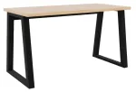 Kirjutuslaud ADRK Iwo, 135 cm x 65 cm, 75.2 cm, tamm v./must v.