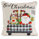 J&otilde;ulu dekoratiivne padjakate, must/punane/beež, 45 cm x 45 cm