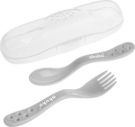 S&ouml;&ouml;giriistade komplekt lastele Akuku A0073, 6+ kuud, plastik, hall v.