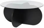 Kohvilaud Nordure Aeris, must v., 75 cm x 75 cm x 35 cm