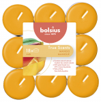 K&uuml;&uuml;nal, teek&uuml;&uuml;nal Bolsius Mango, 4 h, 18 tk, Oranž v.