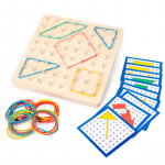 Hariv m&auml;ng Wood Geoboard