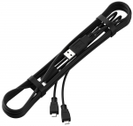 Juhe Favero Assioma Pro Micro-USB, pol&uuml;vin&uuml;&uuml;lkloriid (pvc), must v.