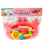 M&auml;ng, kalap&uuml;&uuml;k Lean Toys Fun Crab, 8.5 cm, roosa/mitmev&auml;rviline