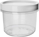 Konteiner toidu jaoks Orion, 0.560 l, 11 cm x 11 cm, l&auml;bipaistev v./valge v.