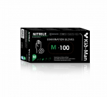 Kindad &uuml;hekordsed Kid-Man Nitrile, must v., M, 100 tk