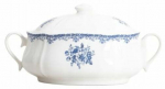 Puljongikauss Homla Lourry 778476, 3000 ml, 35 cm x 17 cm, sinine v./valge v., portselan