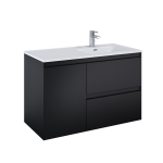 Valamualune vannitoa kapp Elita Split 100 2DR R Cargo, matt must v., 45.8 cm x 100 cm x 63.5 cm