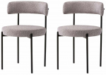 Toolide komplekt Kalune Design Gini 4006 V2 974NMB1893, matt, must v./tumehall v., 50.5 cm x 48.5 cm x 75.5 cm, 2 tk