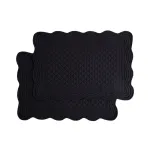 Lauamatt Homla Vela 244112, 45 cm x 30 cm, 2 tk, Must v.