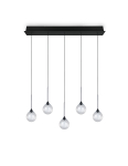 Valgusti rippuv Trio 394910532, LED, 2300 - 4000 &deg;K, 1 x 45 W, l&auml;bipaistev v. / must v.