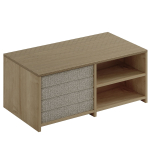 Kohvilaud Kalune Design Gord, safiir tamm v., 90 cm x 45 cm x 44.1 cm