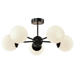 Valgusti lagi Candellux Lighting Calari 35-37466, E14, 5 x 40 W, valge v. / must v.