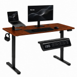 Arvutilaud reguleeritava k&otilde;rgusega ModernHome JSD-C5-1-16, 140 cm x 60 cm, 72 - 118 cm, tamm v.