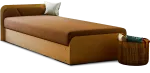 Voodi &uuml;hekohaline Parys Alova 67, 80 x 190 cm, pruun v., madratsiga