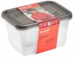 Toiduainekarbi komplekt Keeeper Fredo Fresh, 2 l, 20 cm x 11 cm, l&auml;bipaistev v./hall v., 2 tk