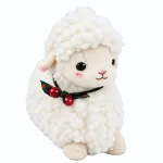Pehme m&auml;nguasi lammas Lean Toys 32699, valge v., 20 cm