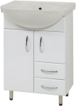 Vannitoakapp valamuga Sanservis SL 56s, valge v., 44.5 cm x 56.5 cm x 85 cm