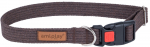 Kaelarihm koertele Amiplay Cotton with Lock, pruun, 280 - 400 mm x 15 mm, 28-40