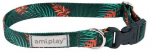Kaelarihm koertele Amiplay Be Happy, roheline, 250 - 400 mm x 20 mm, 25-40