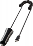 Auto laadija Vivanco USB-C, USB-C, 100 cm, must, 12 W