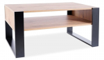 Kohvilaud Modern Gema, tamm v./must v., 100 cm x 64 cm x 50 cm