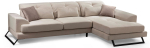 Nurgadiivan Hanah Home Frido 560ARE1168, kreemjasvalge, parem, 190 x 308 cm x 92 cm
