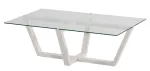 Kohvilaud Kalune Design Amalfi, valge v., 105 cm x 65 cm x 35 cm