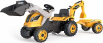 Pedaaltraktor Smoby Max, must v./kollane v.