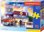 Pusle Castorland Fire Station 464008, 29 cm x 40 cm, 70 tk, mitmev&auml;rviline