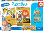 Pusle Educa Baby Puzzles School Bus, mitmev&auml;rviline, 19 tk