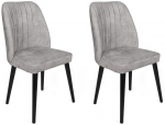Toolide komplekt Kalune Design Alfa 438 V2 974NMB1635, must v./hall v., 49 cm x 50 cm x 90 cm, 2 tk