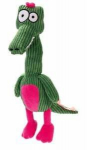 M&auml;nguasi koerale, pehme Beeztees Crocodile Krok 619423, 10 cm, roheline v./roosa v.