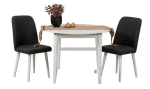 S&ouml;&ouml;gitoa komplekt Kalune Design Vina 1053, valge v./antratsiit v.