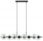 Valgusti rippuv Emibig Rory 8 Transparent, E14, 8 x 10 W, must v.