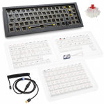Juhtmega m&auml;nguklaviatuur Ducky Outlaw 65 Cherry MX Red, EN, valge v./must v.