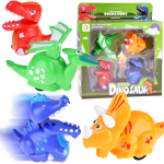 Kujukeste komplekt, dinosaurus Running, 4 tk, sinine/punane/kollane