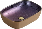 Vannitoa kraanikauss Mexen Vita, keraamiline, 45.5 cm x 32.5 cm x 13.5 cm, violetne