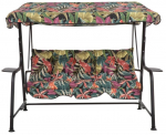 Aiakiik Patio Hawaii Black Edition, must v./mitmev&auml;rviline, 176 cm x 113 cm x 155 cm