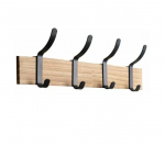 Seinale kinnitatav riidepuu Domax, must